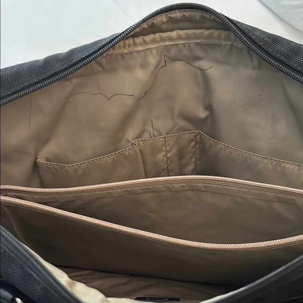 Tumi Black Briefcase with Sleek Design